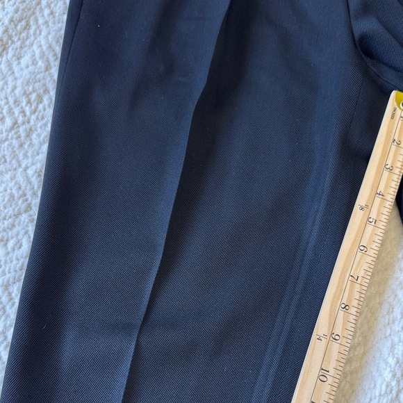 Theory Women's Wool Black Straight Leg Pants Size 6 - Picture 8 of 13